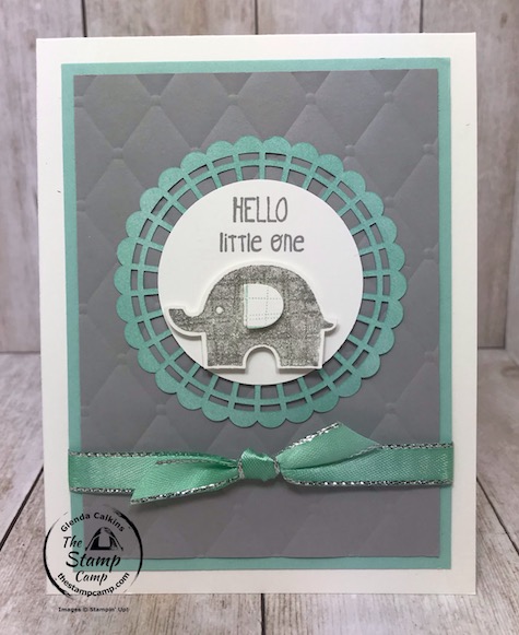 Which color little Elephant card do you like best? The little Elephant stamp set and coordinating punch is on the retiring list for June 2, 2020. Details are on my blog here: https://wp.me/p59VWq-aYq #thestampcamp #stampinup #littleelephant #baby