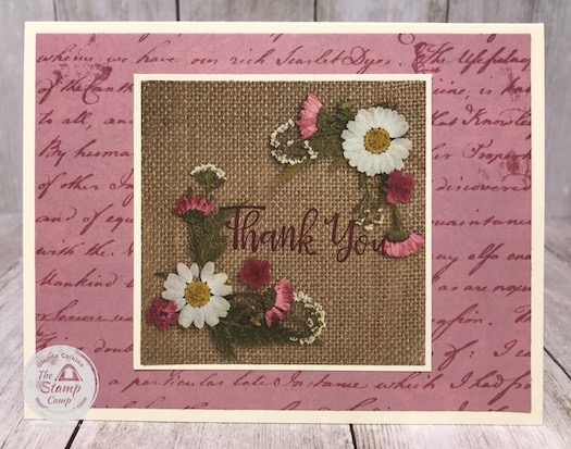 What's your go to product when you want to create a quick card? Mine is the Pressed Petals Specialty Designer Series Paper from Stampin' Up! Details are on my blog here: https://wp.me/p59VWq-aZx #stampinup #pressedpetals #designerpaper #thestampcamp