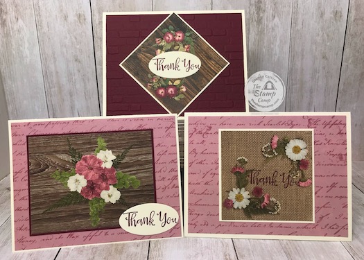What's your go to product when you want to create a quick card? Mine is the Pressed Petals Specialty Designer Series Paper from Stampin' Up! Details are on my blog here: https://wp.me/p59VWq-aZx #stampinup #pressedpetals #designerpaper #thestampcamp