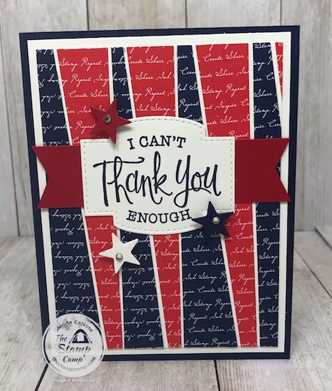 Happy Memorial Day to You And Yours; A huge Thanks to all the men and women who have or are serving our country! details on this card are on my blog here: https://wp.me/p59VWq-beS. #stampinup #memorialday #thestampcamp #glendacalkins