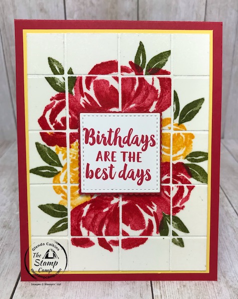 How about a fun and different technique using the Best Plaid Builder Dies? How about the Faux Tile technique. With the Best Plaid Builder dies you can create the perfect tiles every time. Details are on my blog here: https://wp.me/p59VWq-biz. #stampinup #thestampcamp #bestplaiddies #plaid
