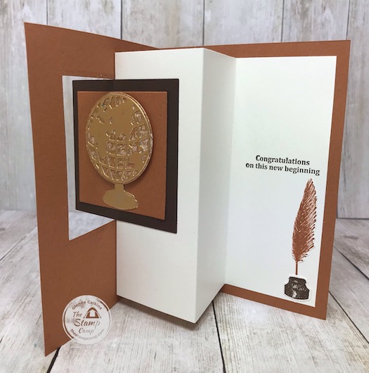 My featured stamp set for June 2020 is the Beautiful World Bundle with the World of Good Specialty Designer Series Paper; this bundle of products makes the perfect masculine cards as well as graduation and retirement. Details are on my blog here: https://wp.me/p59VWq-bhd #stampinup #thestampcamp #masculine #beautifulworld