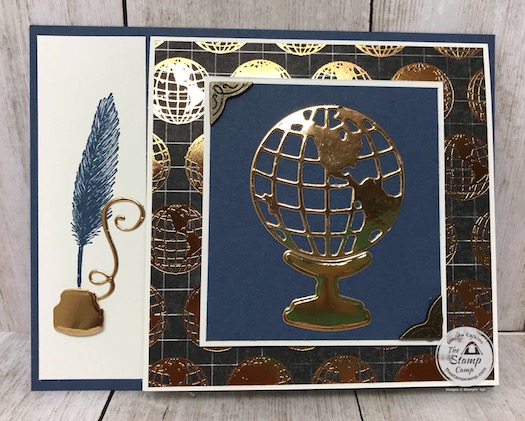 This whole month of June 2020 I've been showcasing the Beautiful World Bundle and the World of Good Specialty Designer Series Paper. I really recommend this bundle as you can create beautiful cards for so many different occasions and a great masculine stamp set. Find all the details on my blog here: https://wp.me/p59VWq-biP. #stampinup #thestampcamp #glendasblog #beautifulworld