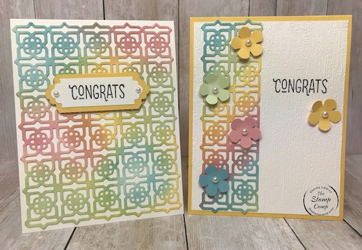 Many Mates Bundle is so versatile for so many different occasions. So much you can do with this bundle; check out my blog post here: https://wp.me/p59VWq-bjj. for some great baby card ideas. Multi-coloring with the Many Mates Bundle. #stampinup #thestampcamp #glendasblog #manymates