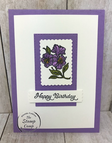 The Posted For You Bundle from Stampin' Up! creates the perfect little notecards to slip inside a gift or bag. It's the old postage stamp style stamps and the punch gives it the stamp look and feel. Details are on my blog here: https://wp.me/p59VWq-bj4. #stampinup #postedforyou #thestampcamp #glendasblog