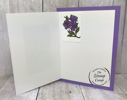 The Posted For You Bundle from Stampin' Up! creates the perfect little notecards to slip inside a gift or bag. It's the old postage stamp style stamps and the punch gives it the stamp look and feel. Details are on my blog here: https://wp.me/p59VWq-bj4. #stampinup #postedforyou #thestampcamp #glendasblog