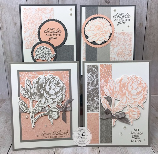 The Prized Peony Bundle is my featured stamp set for July 2020. You will love the coordinating Peony Garden Designer Series Paper that coordinates so well with this bundle. The dies create a 3 dimensional flower that is just stunning. Visit my blog here for details: https://wp.me/p59VWq-bjw. #stampinup #thestampcamp #peonygarden #prizedpeony
