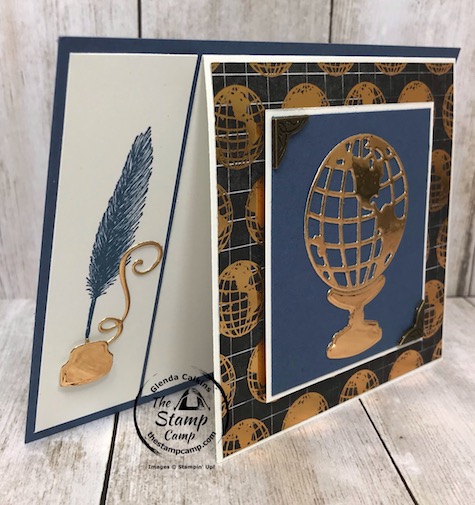 This whole month of June 2020 I've been showcasing the Beautiful World Bundle and the World of Good Specialty Designer Series Paper. I really recommend this bundle as you can create beautiful cards for so many different occasions and a great masculine stamp set. Find all the details on my blog here: https://wp.me/p59VWq-biP. #stampinup #thestampcamp #glendasblog #beautifulworld