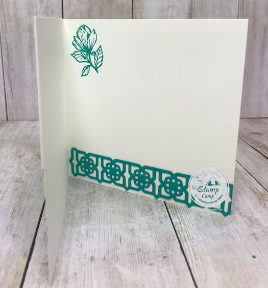 Today's fun fold card is what I call a faux book binding card. I paired it with the Medallion Dies and the Good Morning Magnolia stamp set. A great pairing. Details can be found on my blog here: https://wp.me/p59VWq-bgO. #stampinup #thestampcamp #medalliondies #magnolia