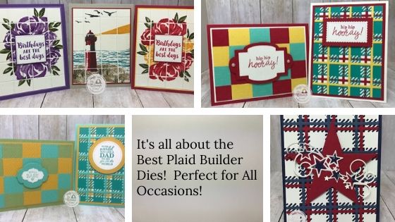 The Best Year Bundle with the Best Plaid Builder dies from Stampin' Up! is perfect for so many occasions. You can create your own plaid in any color that you wish. Great for so many occasions. Details are on my blog here: https://wp.me/p59VWq-bhM #stampinup #thestampcamp #glendasblog #plaidbuilder #bestyear