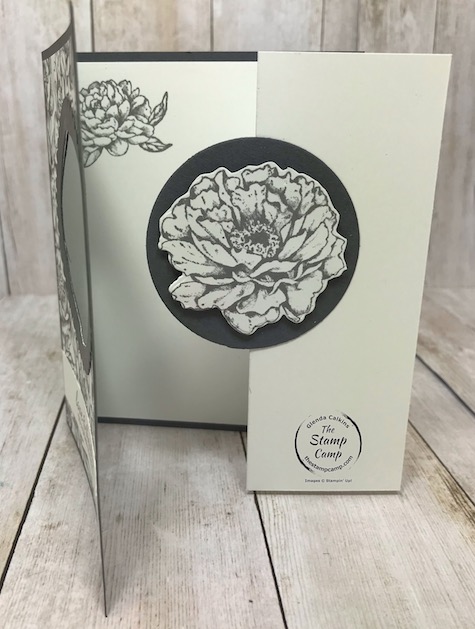 The Prized Peony Bundle is my featured stamp set for July 2020. This awesome bundle has a gorgeous designer series paper pack that coordinates with it as well. It is the Peony Garden Designer Series Paper and I've been creating cards for my Paper Scraps Class as well as bonus cards featured every Thursday night live on my FaceBook and YouTube Channel, The Stamp Camp. Details are on my blog here: https://wp.me/p59VWq-bjL. #stampinup #thestampcamp #glendasblog #peony