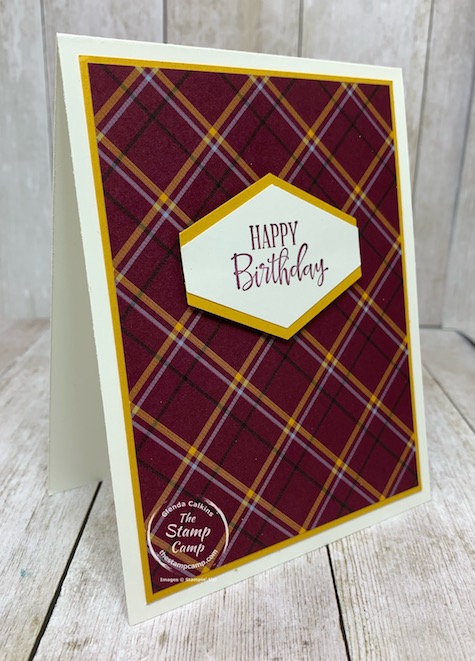 Have you checked out the New Mini Catalog from Stampin' Up! The August - December 2020 mini? You will find the Plaid Tidings Designer Series Paper pack in this mini and I do not think it is just for the Holidays; I'm thinking Masculine cards! Check out my blog here for details: https://wp.me/p59VWq-bo4. #stampinup #masculine #plaid #thestampcamp