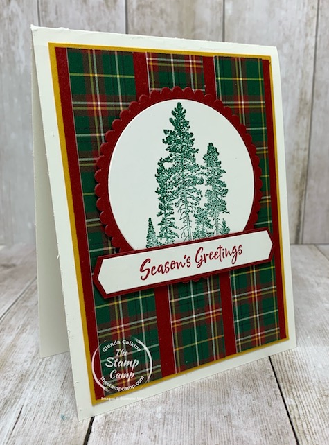 Who would have thought you could use the Campology stamp set for Christmas cards? It just goes to show you that change up the colors and paper prints and most stamp sets will work for multiple occasions. Details are on my blog here: https://wp.me/p59VWq-bql. #stampinup #thestampcamp #glendasblog #campology