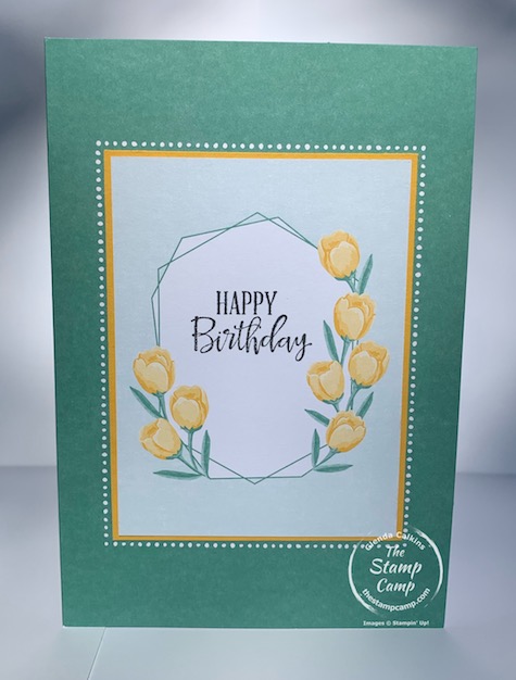 It's Simple Stamping Monday!  This card couldn't get much easier than stamping a sentiment and letting the Flowers For Every Season Memories and More Paper Pack do the work for you.  This card pack is perfect for cards, scrapbook pages, and 3D projects.  Details are on my blog here: https://wp.me/p59VWq-bpy. #stampinup #thestampcamp #scrapbooking #cards