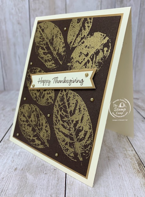 Tuesday's Tips and Techniques card for this week was the Leaf Embossing technique. I found this technique and splitcoaststampers and decided to give it a try. This technique uses real leaves so get outside and pick some up before they are gone for the season. Super cool technique and results are stunning. Details are on my blog here: https://wp.me/p59VWq-buO. #stampinup #leafembossing #thestampcamp