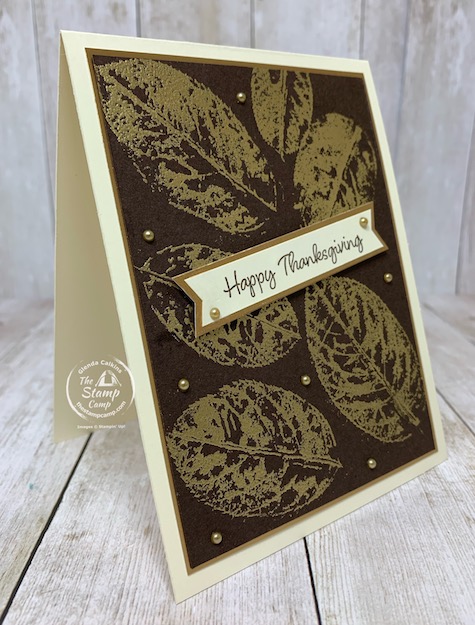 Tuesday's Tips and Techniques card for this week was the Leaf Embossing technique. I found this technique and splitcoaststampers and decided to give it a try. This technique uses real leaves so get outside and pick some up before they are gone for the season. Super cool technique and results are stunning. Details are on my blog here: https://wp.me/p59VWq-buO. #stampinup #leafembossing #thestampcamp
