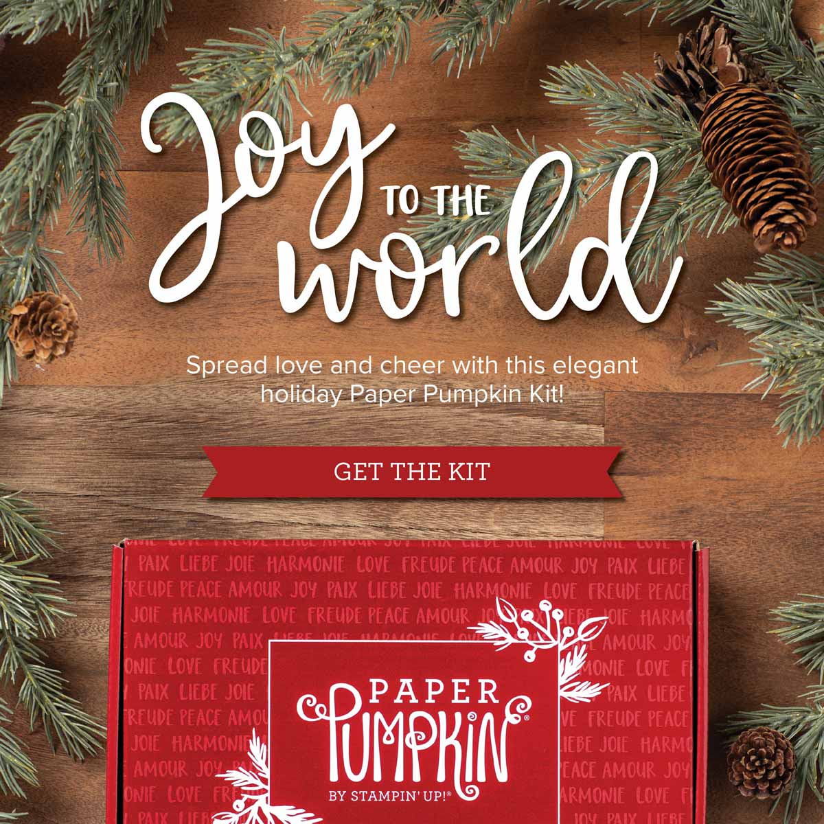 Joy to the World is the Paper Pumpkin kit for October spread some joy with this fun card kit. Details are on my blog here: https://wp.me/p59VWq-buy