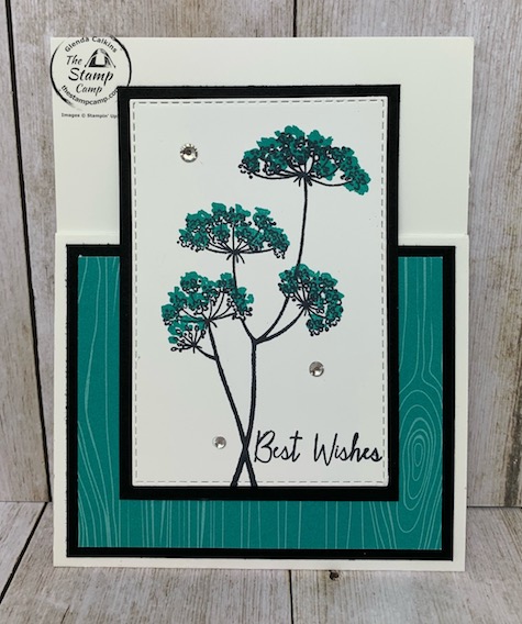 This is bonus card #2 for the Queen Anne's Lace stamp set which is part of my featured stamp sets for September.  It is a great set and you can get it for FREE in September 2020.  See my blog here for details: https://wp.me/p59VWq-bsB. #stampinup #queenanneslace #thestampcamp