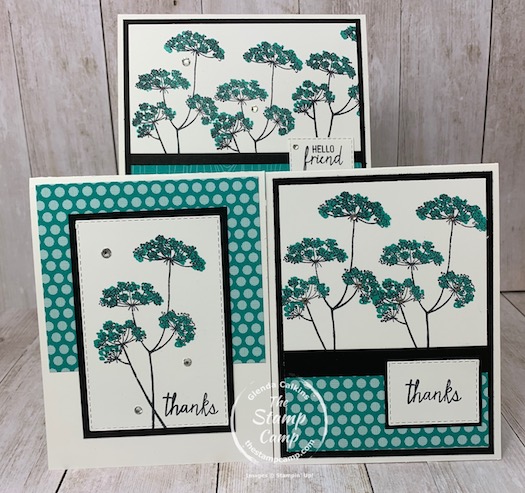This is bonus card #2 for the Queen Anne's Lace stamp set which is part of my featured stamp sets for September.  It is a great set and you can get it for FREE in September 2020.  See my blog here for details: https://wp.me/p59VWq-bsB. #stampinup #queenanneslace #thestampcamp