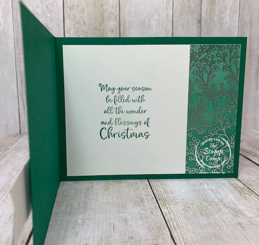 The Dove of Hope stamp set is a beautiful stamp set for this holiday season. Today's card has a bit of a technique to it and a tip on the image Peace, Joy, Hope. Details are on my blog here: https://wp.me/p59VWq-bwS. #stampinup #thestampcamp #doveofhope #christmas