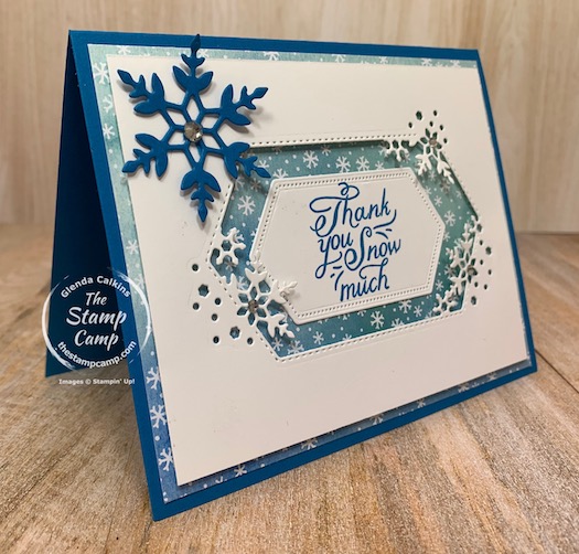 This is the final bonus card for this month featuring the Snowflake Wishes bundle. You can find all the details on all the PDF file options on my blog here: https://wp.me/p59VWq-byG. #stampinup #thestampcamp #snowflakewishes