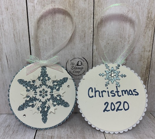 The Snowflake Wishes Bundle creates the perfect Christmas ornament for Christmas this year. You can use these for your Christmas Tags on your gifts and then they can put them on their tree for decorations. Details can be found on my blog here: https://wp.me/p59VWq-bxS. #stampinup #thestampcamp #snowflakes #ornament
