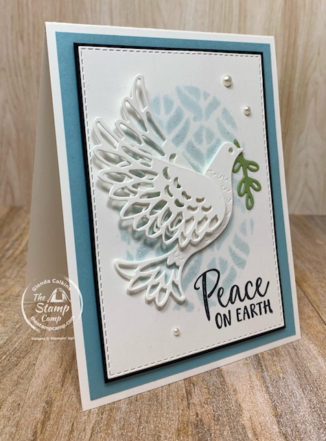 Want to know how to create a beautiful background with a die, stencil and reinker? Come check out my blog post for all the fun you can have with this Tuesday Technique! #stampinup #thestampcamp #technique