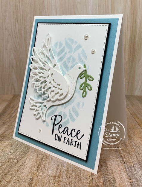 Want to know how to create a beautiful background with a die, stencil and reinker? Come check out my blog post for all the fun you can have with this Tuesday Technique! #stampinup #thestampcamp #technique