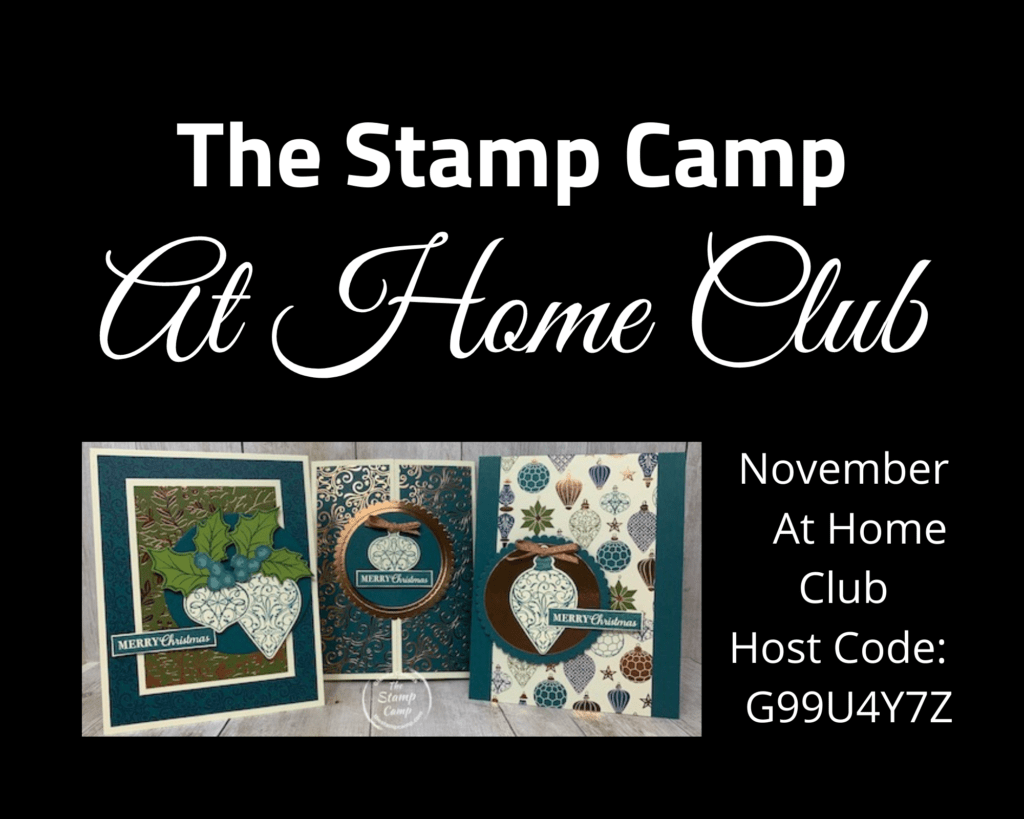 Have you ever thought of joining a stamping club? Well I have just the club for you and it is delivered right to your door! You choose the products you would like to purchase and use the club host code and you will receive a packet of supplies to create 3 cards. I will suggest a stamp set and supplies needed. Details are on my blog. #thestampcamp #stampinup #cardclub #kits