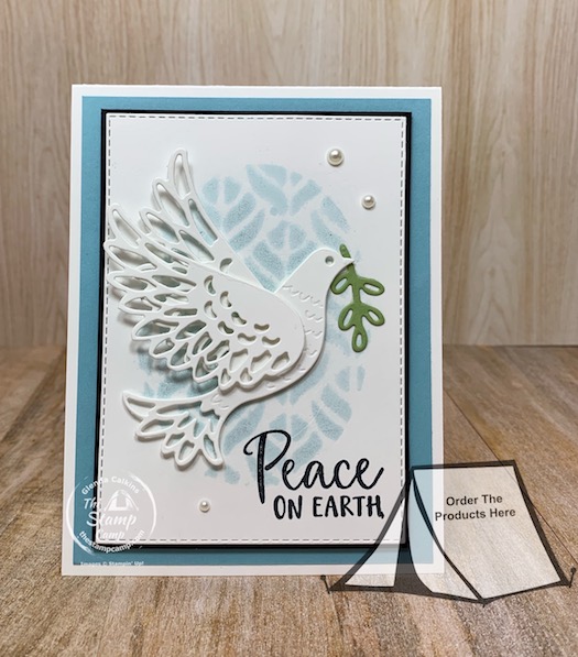 Want to know how to create a beautiful background with a die, stencil and reinker?  Come check out my blog post for all the fun you can have with this Tuesday Technique!  #stampinup #thestampcamp #technique