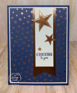 Cheers to You with Brightly Gleaming Designer Paper