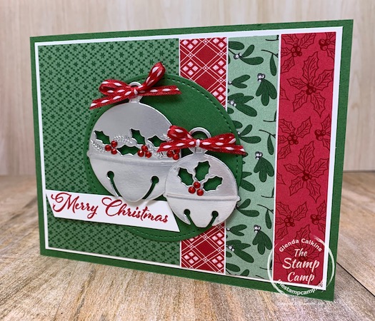 Saturday Sketch Challenge - Today's sketch is from Splitcoaststampers and is SC830. I paired the Cherish the Season Bundle with the Tis the Season Designer Series Papers for this fun Christmas card. #thestampcamp #stampinup #sketchchallenge