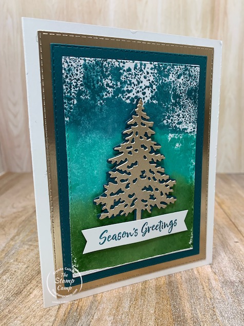 It's Technique Tuesday and I have a fun technique to show you using a Clear Block 3 ink pad colors and the Spritzer. Every time you do this technique you will get different results which is 1/2 the fun to see what you get. #stampinup #thestampcamp #technique #Christmas