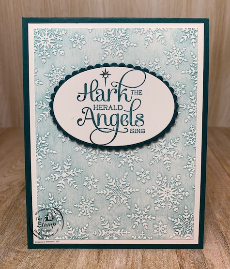 Have you ever tried the Faux White Wash Technique? This is something I call this technique I'm sure there are other names out there but when I completed this technique it reminded me of a white wash so that's what I'm going with. I paired the Winter Snow embossing folder with the For Unto Us stamp set from Stampin 'Up! #thestampcamp #stampinup #technique