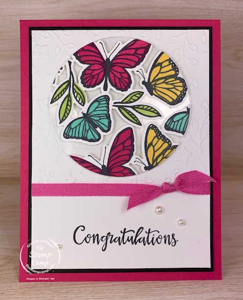 Technique Tuesday this week is the Floating Elements technique. I chose the new Floating & Fluttering stamp set to create this fun floating butterfly card. #thestampcamp #stampinup #technique