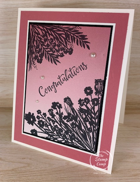 A match made in heaven is the results you will get with the Corner Bouquet and the Oh So Ombre free Sale-a-bration stamp set and paper pack. I love the Oh So Ombre and paired with the Corner Bouquet for the win! #thestampcamp #stampinup #saleabration