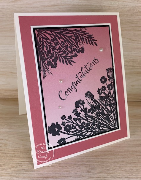 A match made in heaven is the results you will get with the Corner Bouquet and the Oh So Ombre free Sale-a-bration stamp set and paper pack. I love the Oh So Ombre and paired with the Corner Bouquet for the win! #thestampcamp #stampinup #saleabration