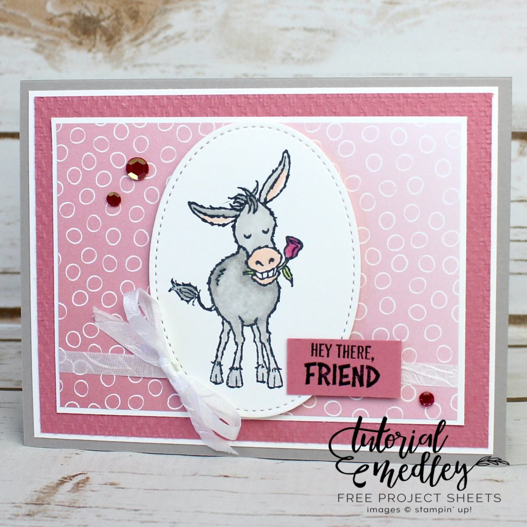 Only a few more days left to place your Stampin' Up! online order and be able to choose the Darling Donkeys stamp set for FREE! You will love this little donkey stamp set as much as I do; make sure to get yours today! #thestampcamp #stampinup #darlingdonkeys #saleabration