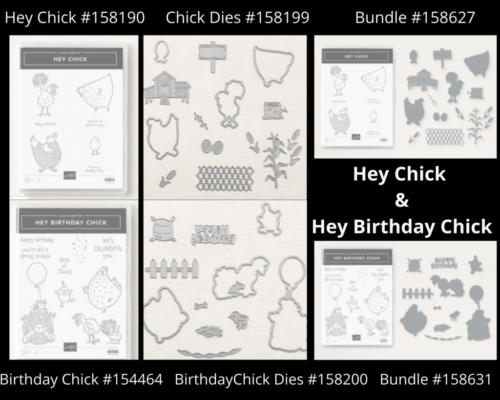 Featured Bundles for this month are the Hey Chick and Happy Birthday Chick bundles with some awesome fun dies to go with these stamp sets. You are going to love creating some fun fold cards with these bundles. FREE PDF file with purchase. #thestampcamp #stampinup #heychick #happybirthdaychick