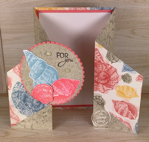 This week's Saturday Sketch is from Splitcoaststampers SC844. It is a Double Dutch fold with a twist. You can find the tutorial on Splitcoaststampers. I also have a video on this technique on my blog. #thestampcamp #stampinup #sketch
