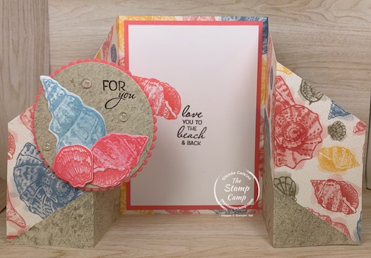 This week's Saturday Sketch is from Splitcoaststampers SC844. It is a Double Dutch fold with a twist. You can find the tutorial on Splitcoaststampers. I also have a video on this technique on my blog. #thestampcamp #stampinup #sketch