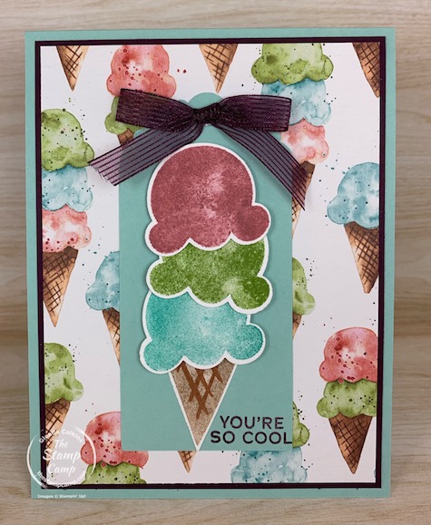 Are you ready for Summer? I know I sure am and this Sweet Ice Cream Bundle from Stampin' Up! has me thinking summer time fun! Great stamp set and punch to have for your summer scrapbook pages or cards. #thestampcamp #stampinup #summercards