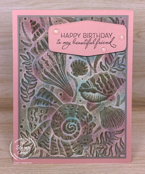 Technique Tuesday I call this technique Antiquing with 3D Embossing Folders. You are going to love all the different colors and details that come through with this technique. #stampinup #thestampcamp #technique