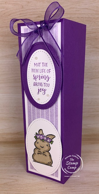 Don't forget about the bigger kids in your life for Easter. Why not make this adorable slip cover for a box of your favorite Cadbury Eggs? #thestampcamp #stampinup #easter