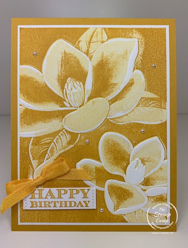 Embossing Folder and Inking Paper Technique