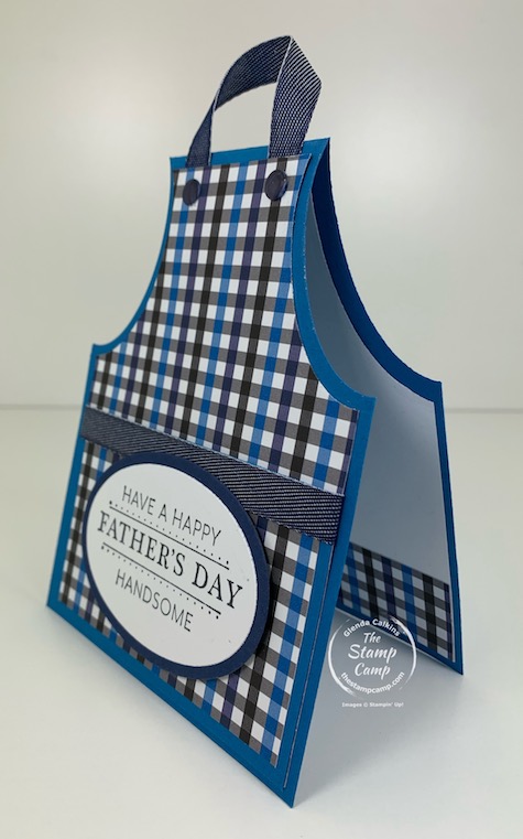 Try It Thursday features the Grille Master Apron Card/Gift Card Holder great for the Grille Master in your life for Father's day or a birthday. #thestampcamp #stampinup #giftcardholder