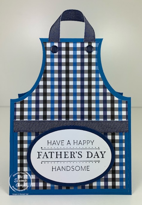 Try It Thursday features the Grille Master Apron Card/Gift Card Holder great for the Grille Master in your life for Father's day or a birthday. #thestampcamp #stampinup #giftcardholder