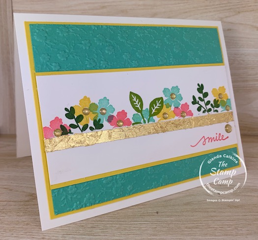 Have you given the Gilded Leafing Embellishments a try yet? This technique is super easy to give some sparkle, shine and a touch of Gold to your cards and projects. #thestampcamp #stampinup #cardtechniques