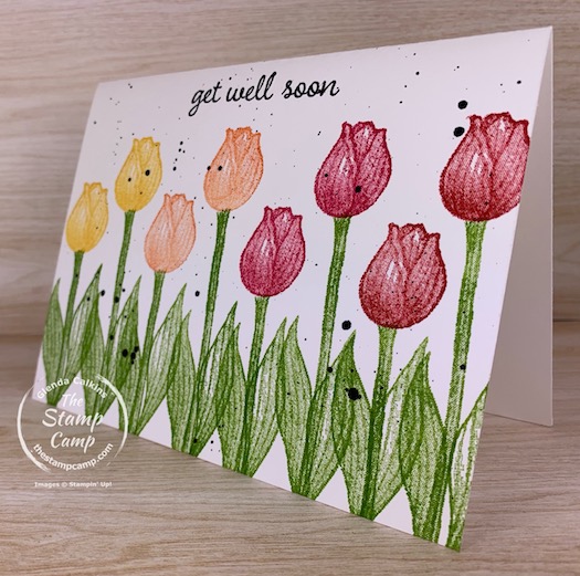 Simple Stamping Saturday featuring the Timeless Tulips stamp set. Simple Stamping or Basic Stamping no matter how you look at it; it is simple but beautiful. #thestampcamp #stampinup #simplestamping
