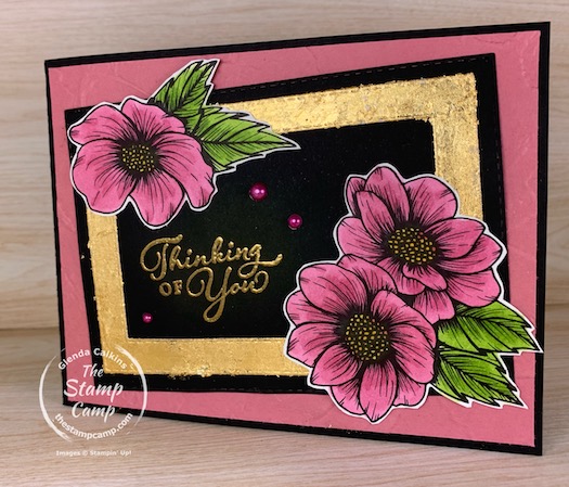 Technique Tuesday this week has a couple of techniques for you. I will show you how to color the True Love DSP and show you how to create a Gilded Leafed Frame. #thestampcamp #stampinup #technique